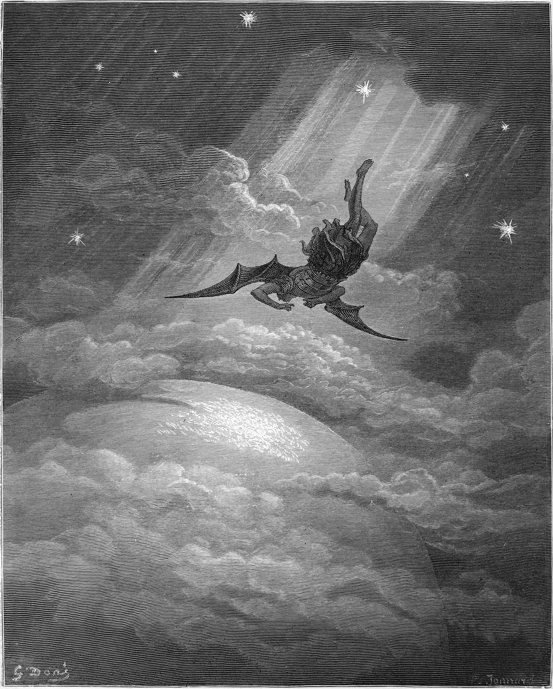 Gustave Doré's illustration for Paradise Lost, 1866